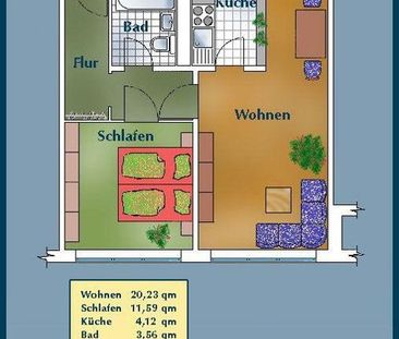 Erstbezug nach Sanierung: praktische 2-Zimmer-Wohnung in Elbnähe - Photo 1