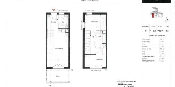 Appartement 3 pièces – 58 m² - Photo 3