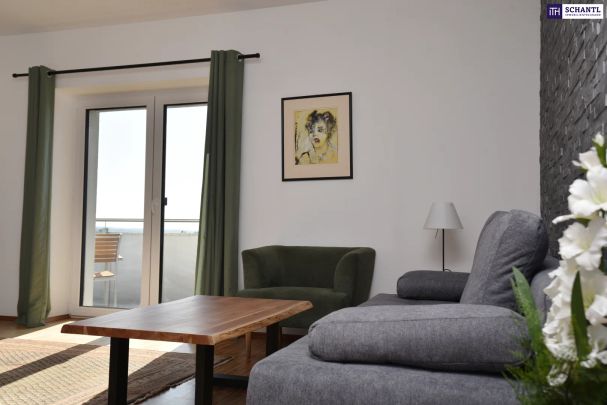 ERSTBEZUG - Moderne zwei Zimmerwohnung mit kompletter Ausstattung und Traumaussicht in die Weinberge zu mieten! 3D-Rundgang vorhanden! - Photo 1