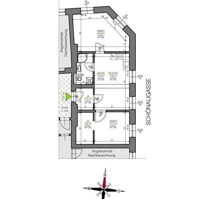 3 Zimmer Wohnung nahe Augarten - Provionsfrei! - Photo 2