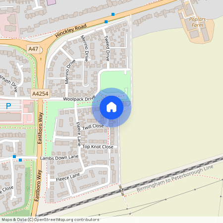 Twill Close, off the Long Shoot, Nuneaton