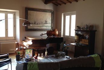 Attic-Piazza Navona: Short Stay. beautiful, fully furnished 1 Bedroom + Guest bed, 1 bath in period building with 2 large private terraces. Parquet floors, air conditioning, chef's kitchen, views, silent and bright. #2064