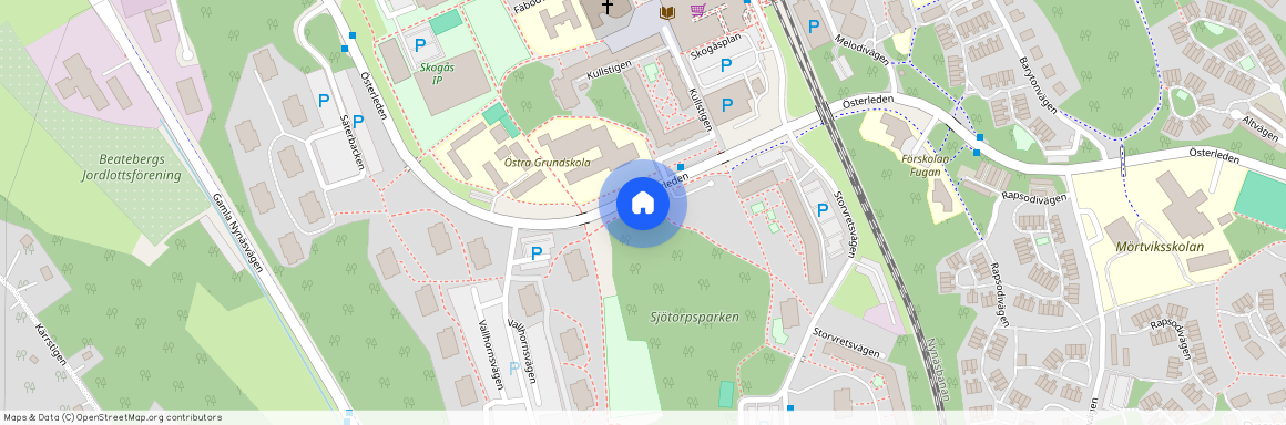Klövjestigen, Skogås