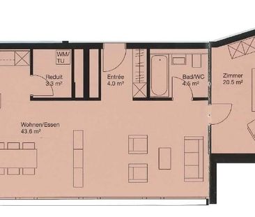 2.5 Zimmer, 83 m² - Photo 3