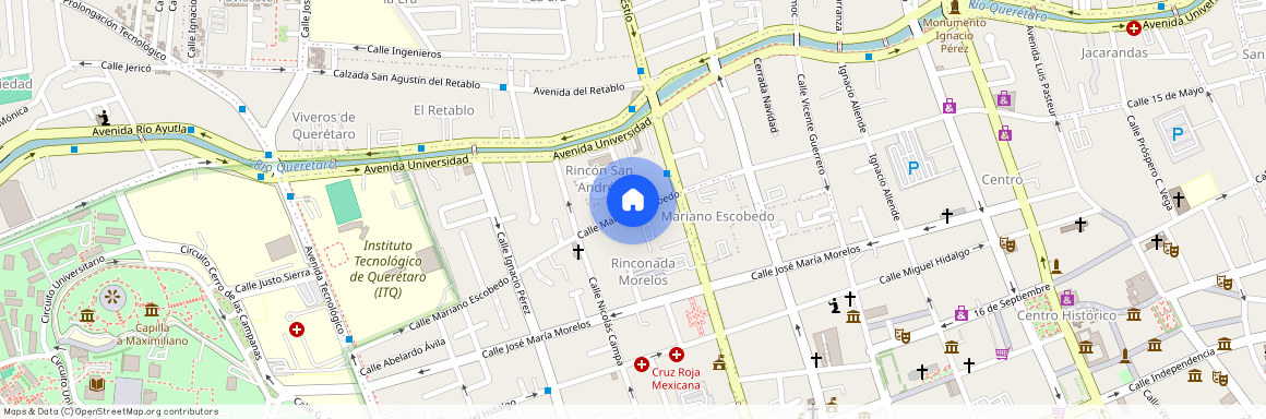 Calle Mariano Escobedo, Centro Histórico, Centro, Santiago de Querétaro, Querétaro, México