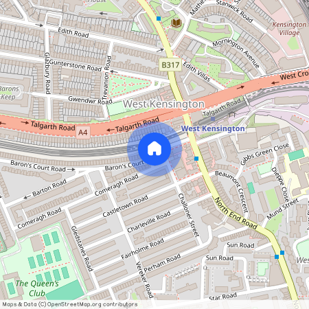 Barons Court Road, West Kensington, W14, London