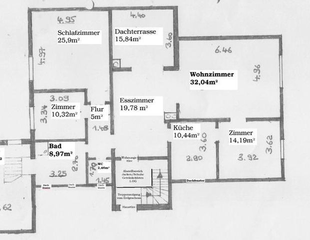 Vermiete 6 Zimmer 154m² Dachgeschoss mit grossem Balkon - Photo 1