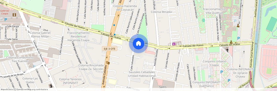 Calz. del Hueso 554, Coapa, Granjas Coapa, Tlalpan, 04980 Ciudad de México, CDMX #554Int. 403, Colonia Granjas Coapa, C.P. 14330, Df / Cdmx