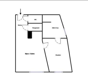 Appartement à louer 2 pièces 44.14m² - Photo 2