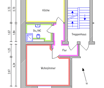 Sanierte Altbauwohnung in gepflegtem Gründerzeitviertel - Foto 2