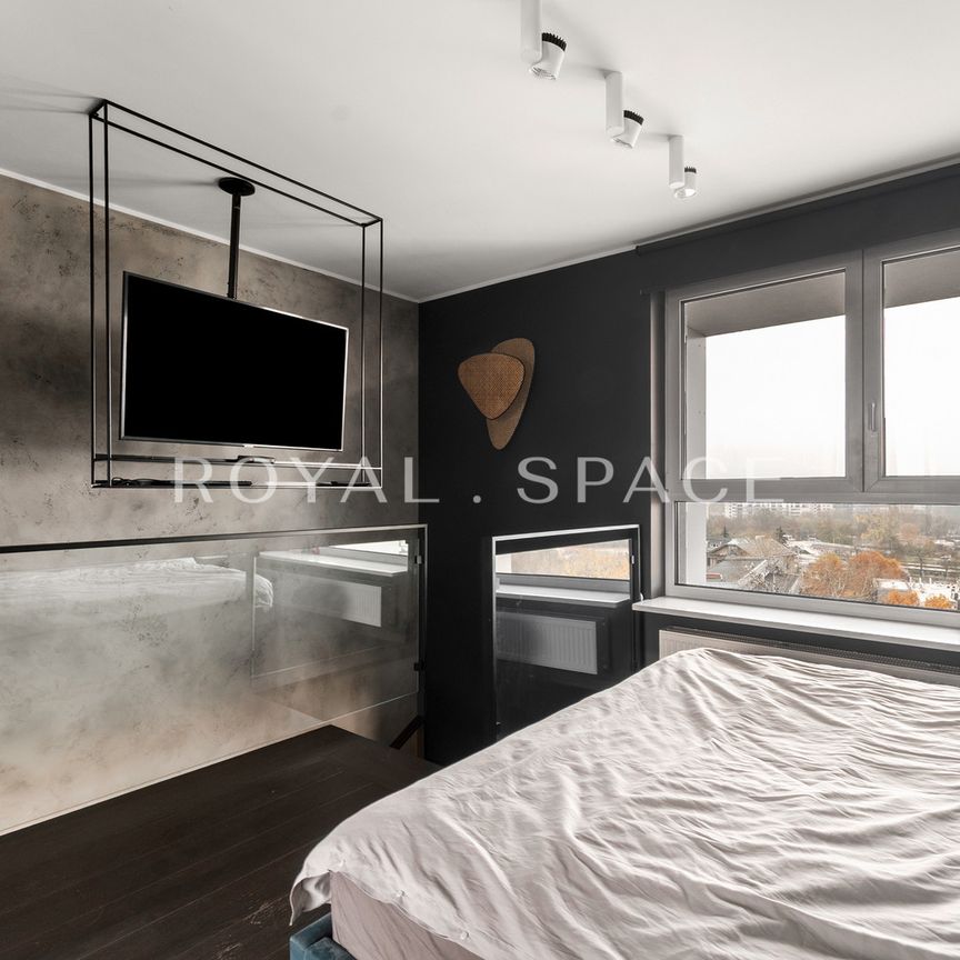 Dwupoziomowy apartament z panoramą Warszawy - Zdjęcie 1