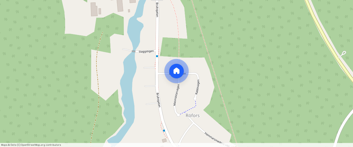 Blästervägen, Röfors