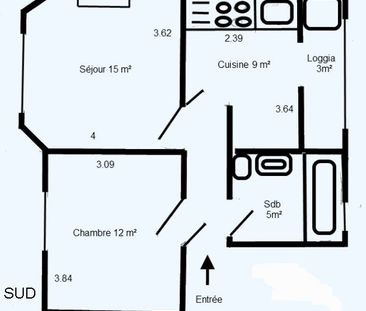 Location Appartement 2 pièces 44m² MARSEILLE 5ème - Photo 5