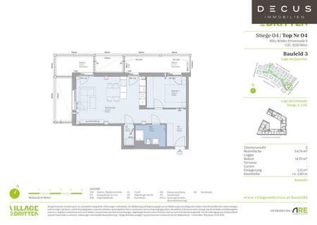 VILLAGE IM DRITTEN | BAUFELD 3 | MIETWOHNUNGEN | FERTIGSTELLUNG NOVEMBER 2026 - Foto 5