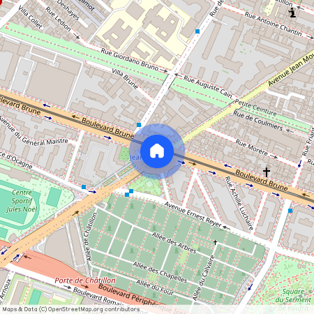 Place de la Porte de Châtillon, Francja, Paris