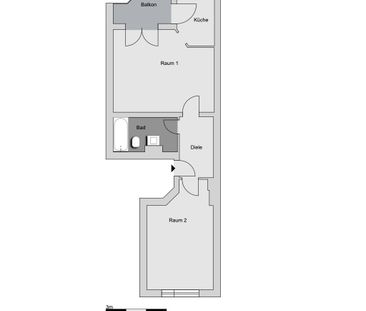 2-Zimmer-Wohnung in Köln - Foto 1