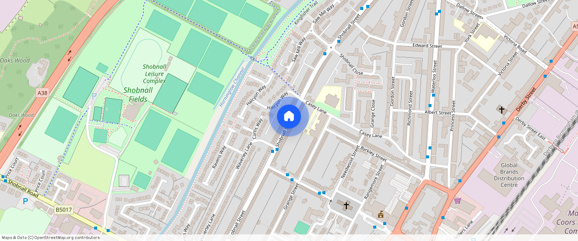 Shobnall Street, Burton-On-Trent, DE14