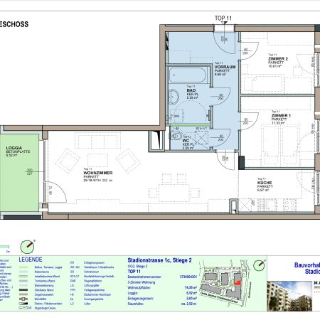 3-Zimmer-Wohnung mit Loggia, Top 11 - Foto 4