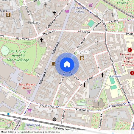ul. Rybaki, Centrum, Stare Miasto, Poznań, wielkopolskie