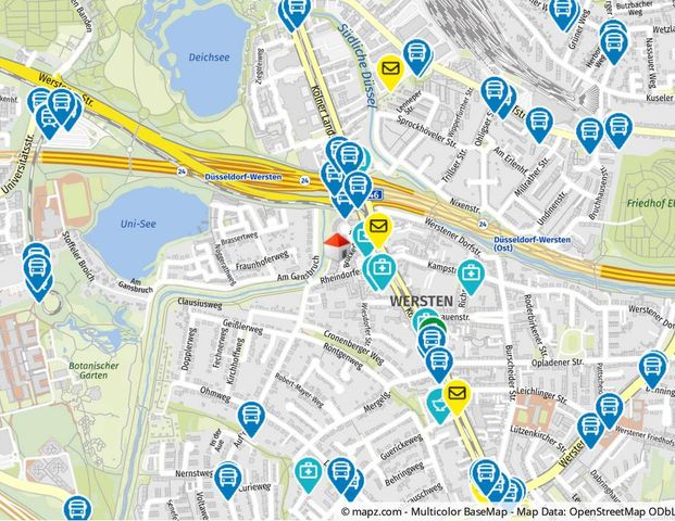 Objekt Nr. 420_2, 40591 Düsseldorf 2-Zimmer-Wohnung mit Loggia - Foto 1