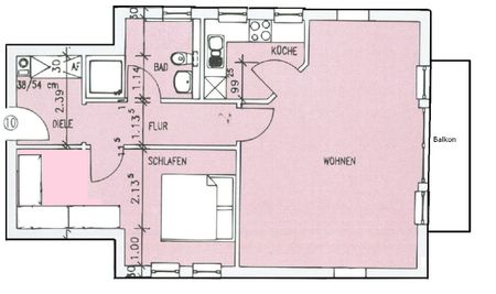 Gepflegte Stadtwohnung mit Balkon, Tageslichtbad und Einbauküche im Zentrum von Hohenlimburg - Foto 4