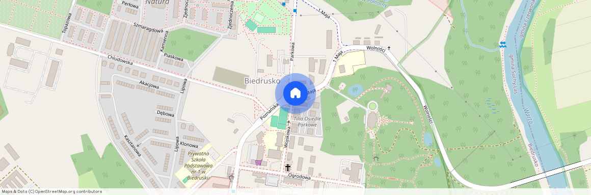 2 pokojowe 65 m2, I piętro, ładne, po remoncie kapitalnym, z miejscem parkingowym, Biedrusko, Suchy Las, poznański, wielkopolskie