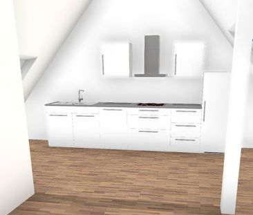 Erstbezug, DG 1 Zimmer Wohnung OS-Wüste Dachbalkon Inkl. EBK - Foto 1