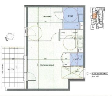 Location appartement 2 pièces - 44m² à Chambery (73000) - Photo 4