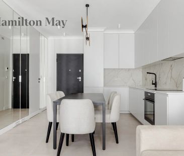 Dwupokojowy, stylowy apartament z balkonem i wanną | Wilanów - Photo 5