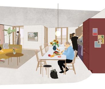 2.5 Zimmer, 62 m², 3. Stock - Foto 1