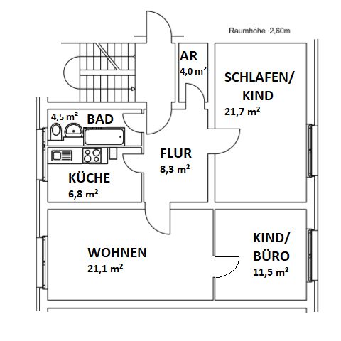 Ihr neues zu Hause! Große 3-Raumwohnung zu vermieten. - Foto 1