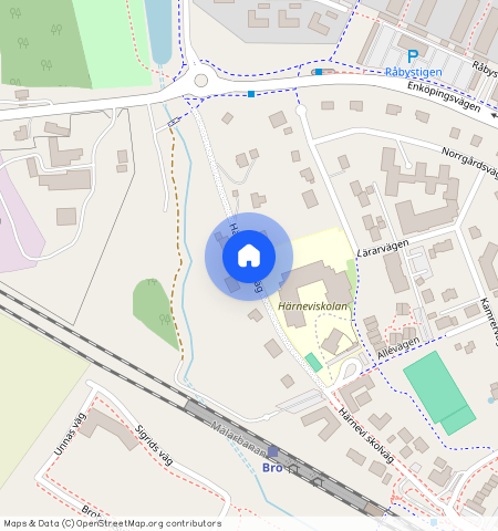 Härnevi skolväg, Bro