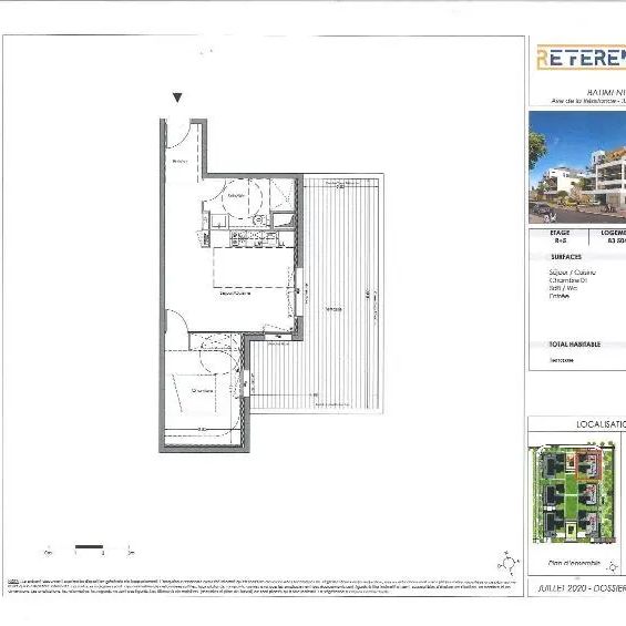 Appartement à louer 2 pièces 41.3m² - Photo 2