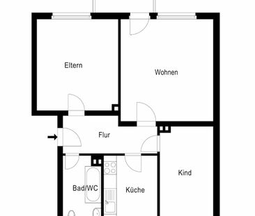 Gepflegte 3-Zimmer-Wohnung mit Balkon in Bad Wildungen - Foto 2