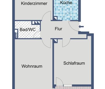 Geräumige Balkonwohnung über 3 Zimmer! - Foto 1