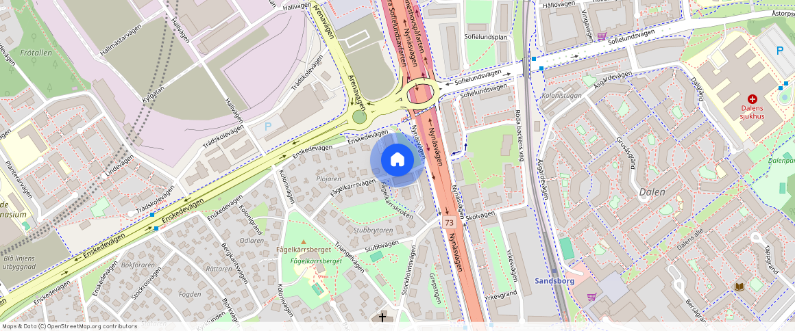 Fågelkärrsvägen 2A, Gamla Enskede