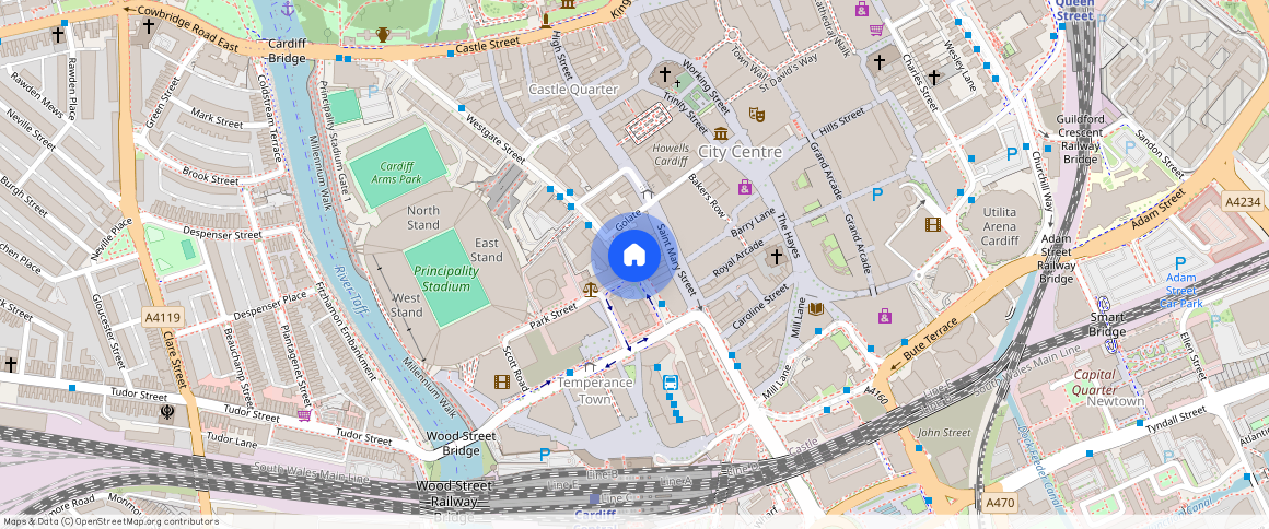 CF10 1DX, Cardiff