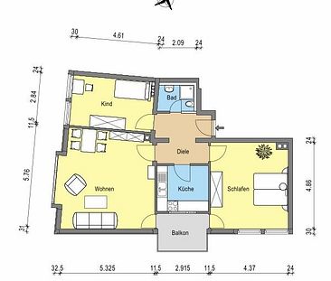 Charmante, familienfreundliche 3-Zimmer-Wohnung zum Wohlfühlen - Foto 3