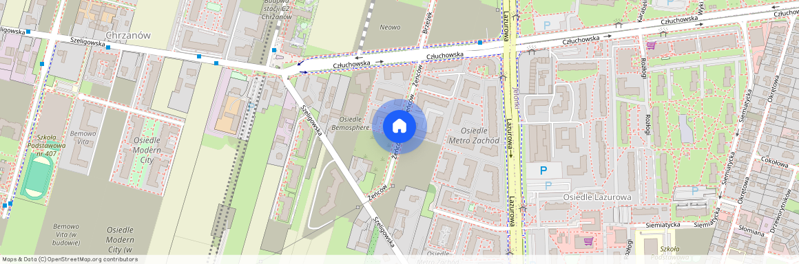 ul. Żeńców, Chrzanów, Bemowo, Warszawa, mazowieckie