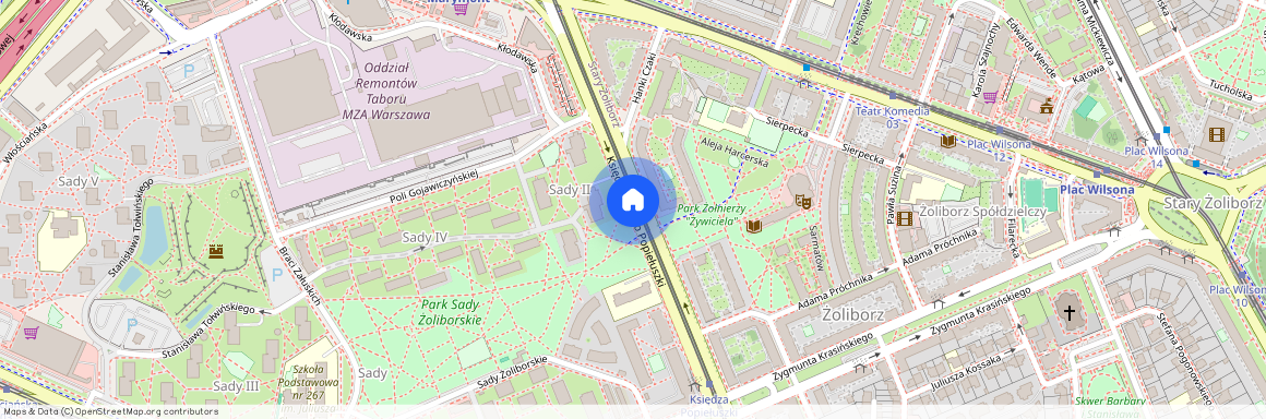 Warszawa, Żoliborz, Sady, Żoliborskie, Aleja, ks., Jerzego, Popiełuszki