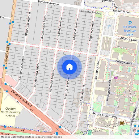 Marshall Ave, Clayton VIC, Australia, Clayton, Victoria 3168