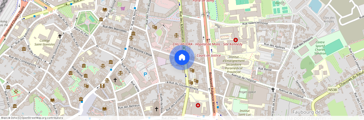 Rue Des Droits De L'homme, 16, 7000, Mons