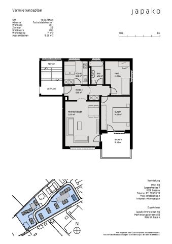 3.5 Zimmer-Wohnung an ruhiger Lage - Photo 2