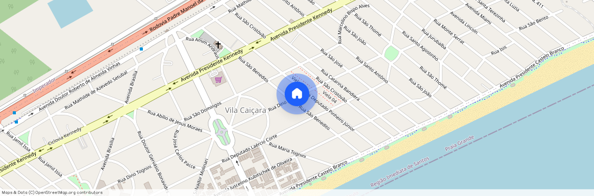 Rua São Benedito, 358 - Vila Caicara, Praia Grande - SP