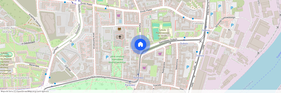 ul. Parkowa, Drzetowo-Grabowo, Śródmieście, Szczecin, zachodniopomorskie