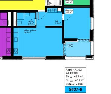 A1-302 - Très beau 2,5 pièces à louer courant avril 2026 - Photo 3