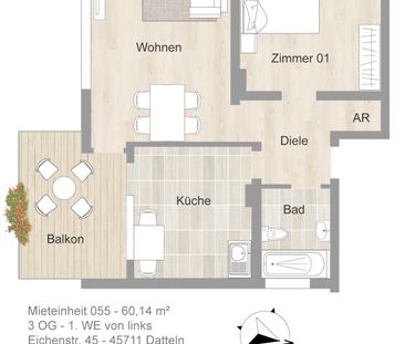 Hervorragende Wohnung mit großem Balkon – wird derzeit modernisiert - Photo 5