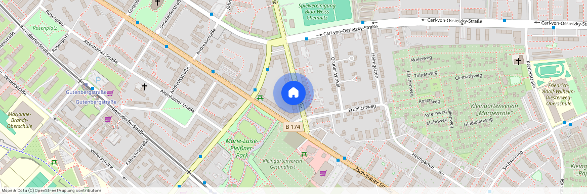 Clausstraße 126, 1.OG Mitte, 09126 Chemnitz - Lutherviertel