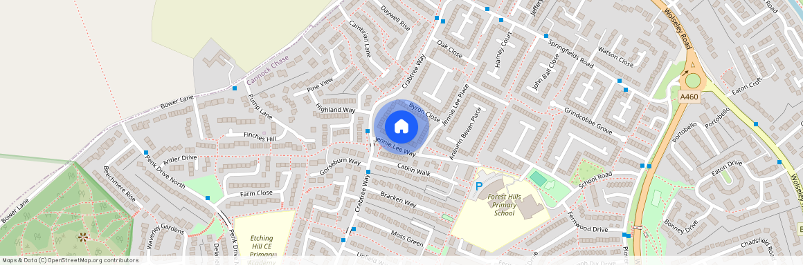 Byron Place, Rugeley