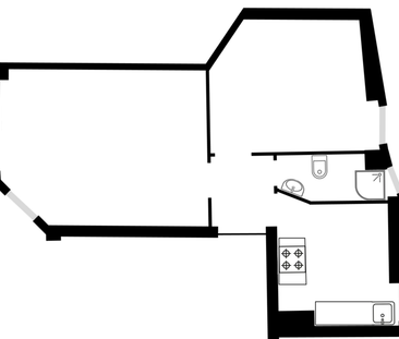 Komplett sanierte 2-Zimmerwohnung in Friedenau, mit Einbauküche - M... - Foto 1